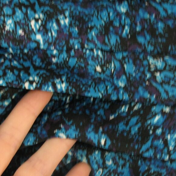 **Cato Ruffled Tier Skirt Size 6 Blue Shades Gorgeous Lined - Picture 3 of 6